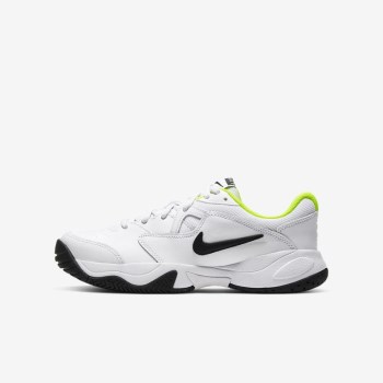 Nike Court Jr. Lite 2 - Nagyobb Gyerek Teniszcipő - Fehér/Fekete